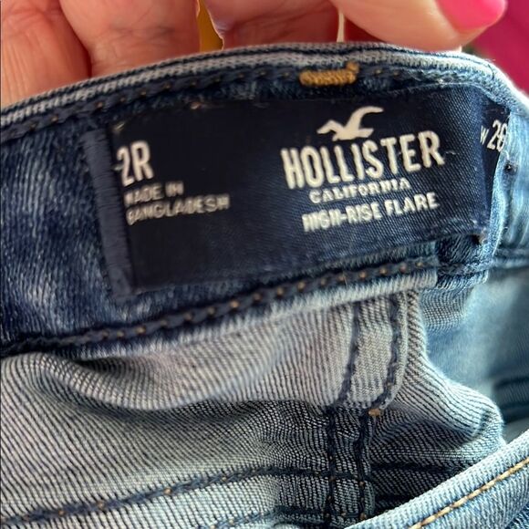 Hollister High Rise Flare Women's Jeans 2R W26 - Picture 4 of 5